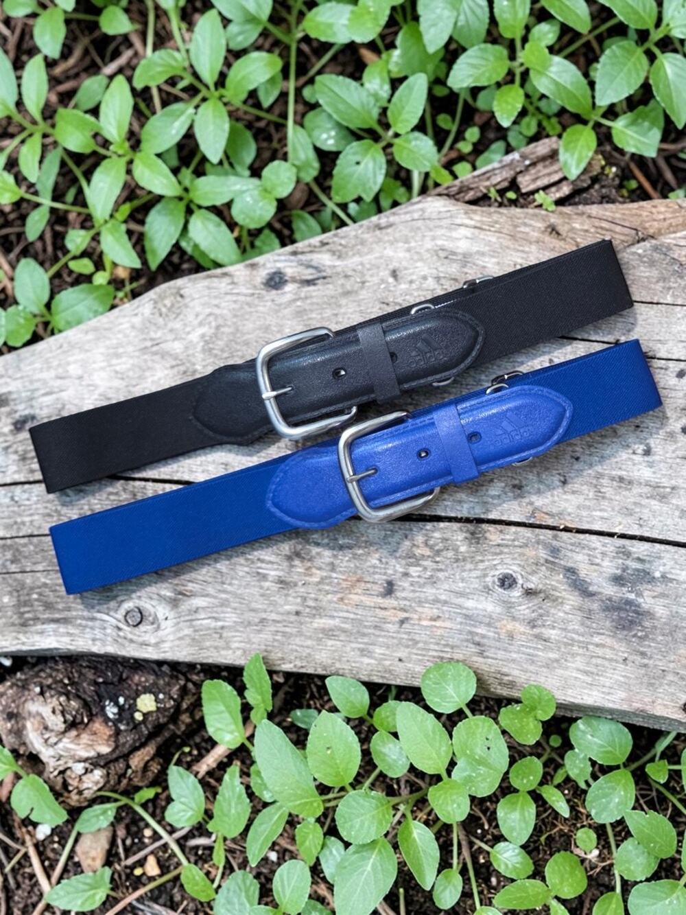 Adidas Blue And Black Belt Lot Bundle X 2 Stretchy Small